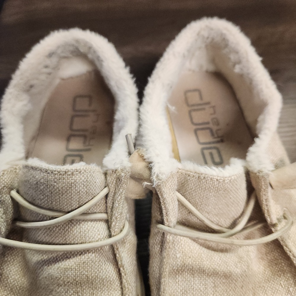 Hey Dude Women's Wendy Funk Wool Beige Size 7 Slip‎ On Walking Comfort Shoes - Picture 4 of 10